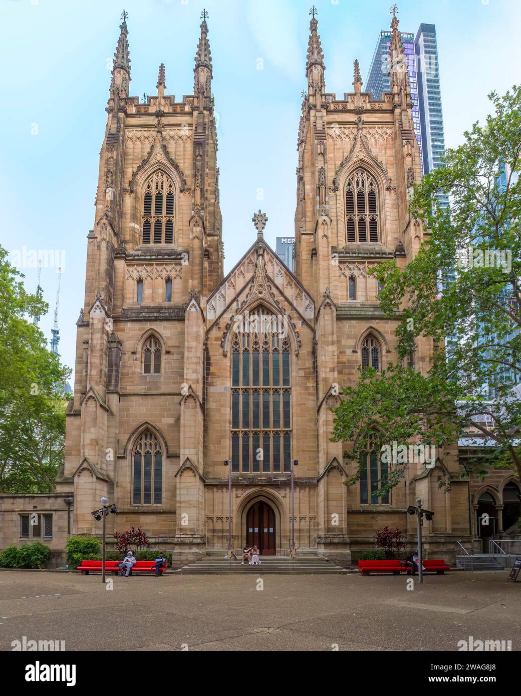 Saint AndrewÕs Anglican Cathedral in Sydney, AUS Stock Photo