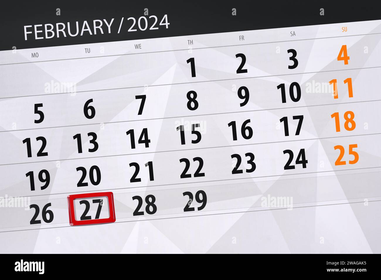 Tuesday 27 february 2024 hires stock photography and images Alamy