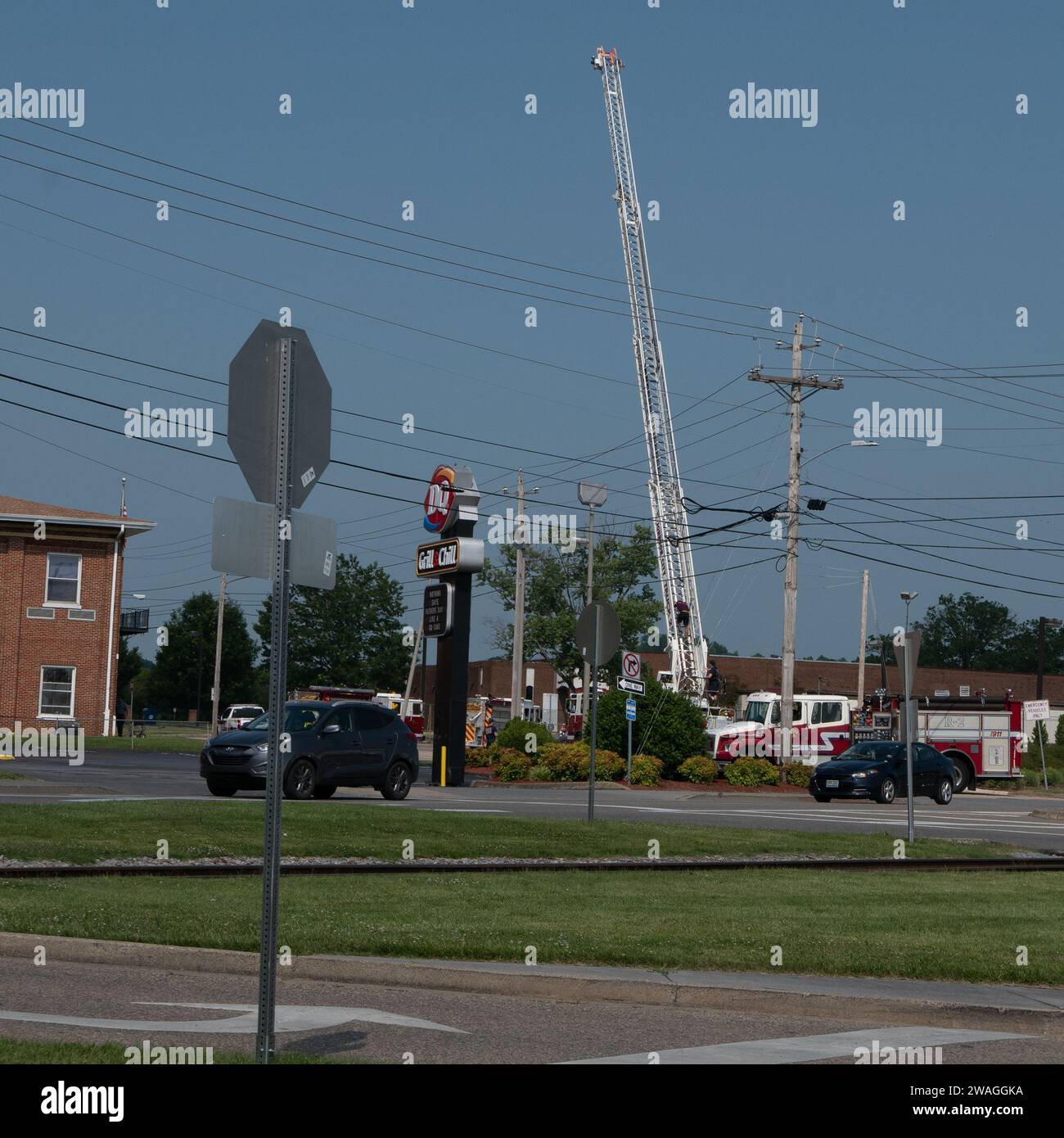 Johnson City, Tennessee United States 20230617 Fire department aerial