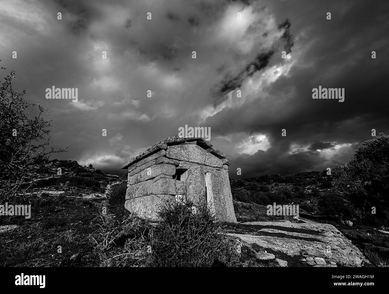 Gerga Ancient City is considered one of the most mysterious and mystical cities in Turkey Stock
