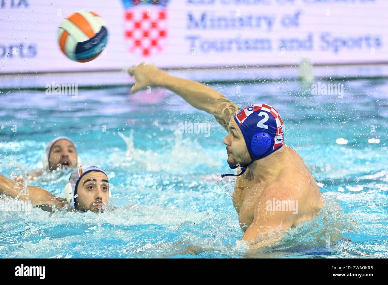 Dubrovnik, Croatia, 040124. European Water Polo Championship 2024