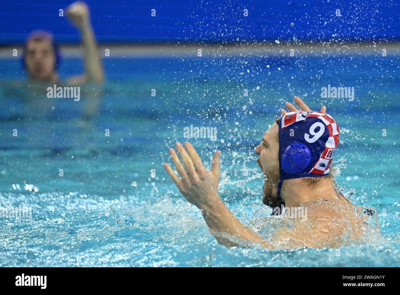 Dubrovnik, Croatia, 040124. European Water Polo Championship 2024. Preliminary round, group A