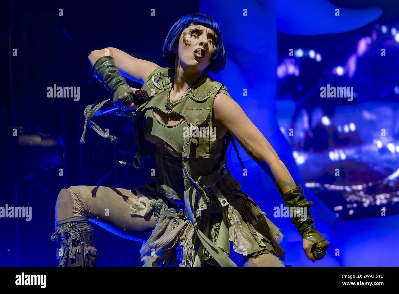 LONDON, ENGLAND Ashnikko performs during the Weedkiller tour at