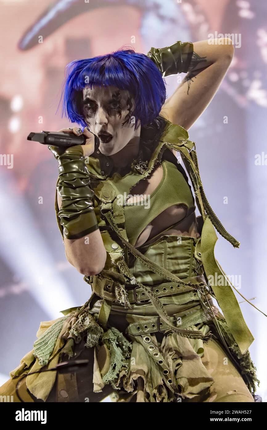 LONDON, ENGLAND Ashnikko performs during the Weedkiller tour at