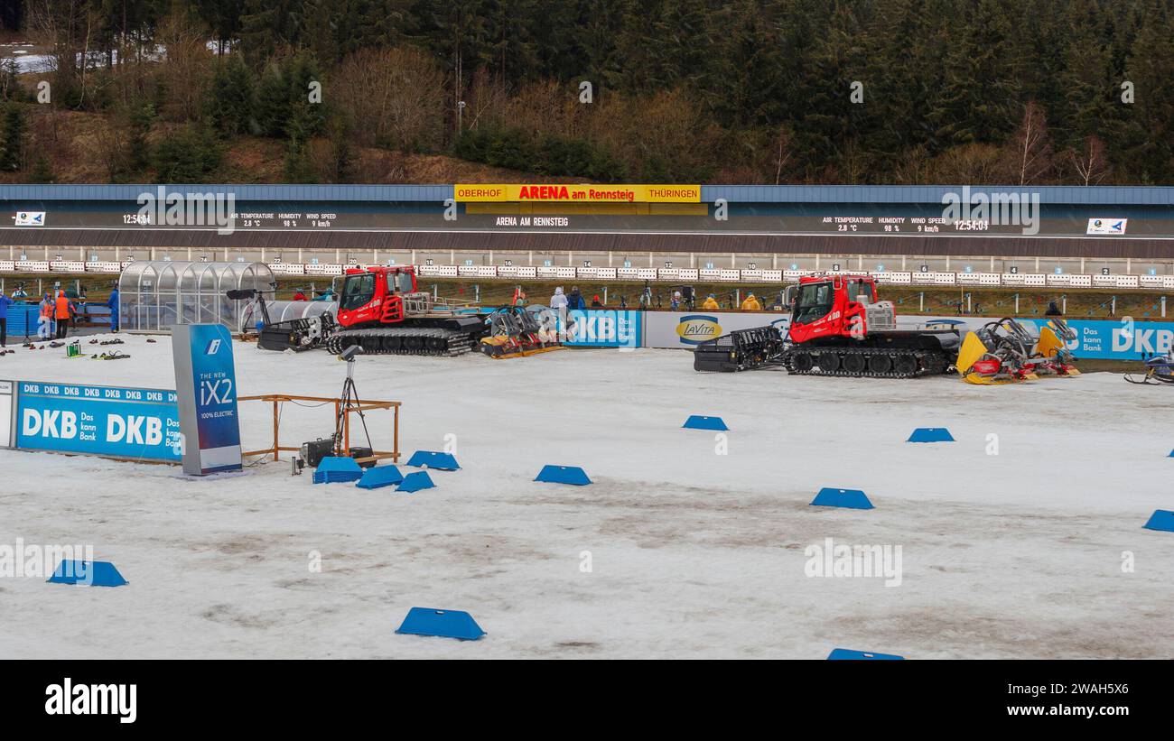 Oberhof, Deutschland. 04th Jan, 2024. Arena am Rennsteig, Biathlon