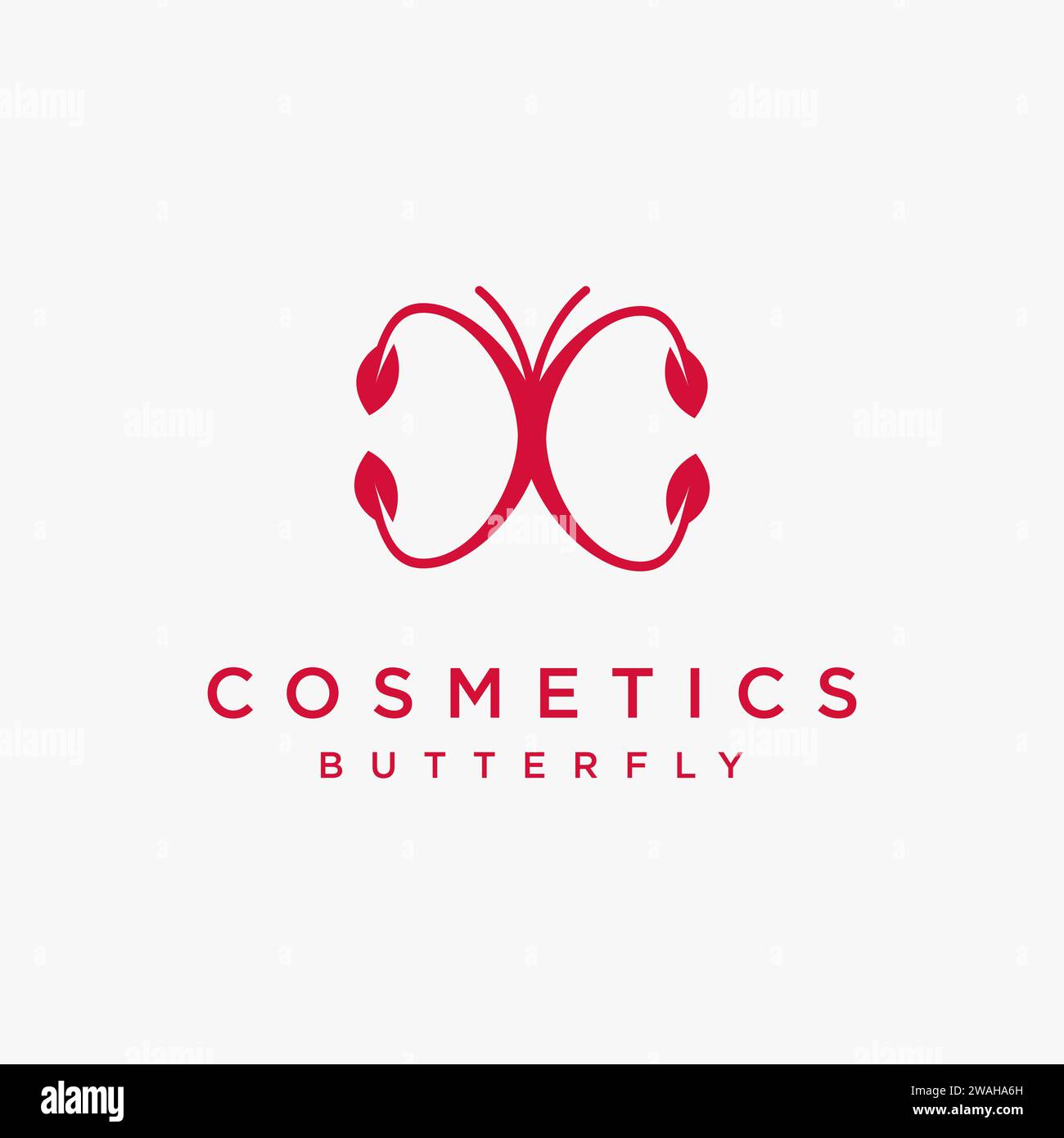 Abstract butterfly leaf logo icon vector template on white background ...