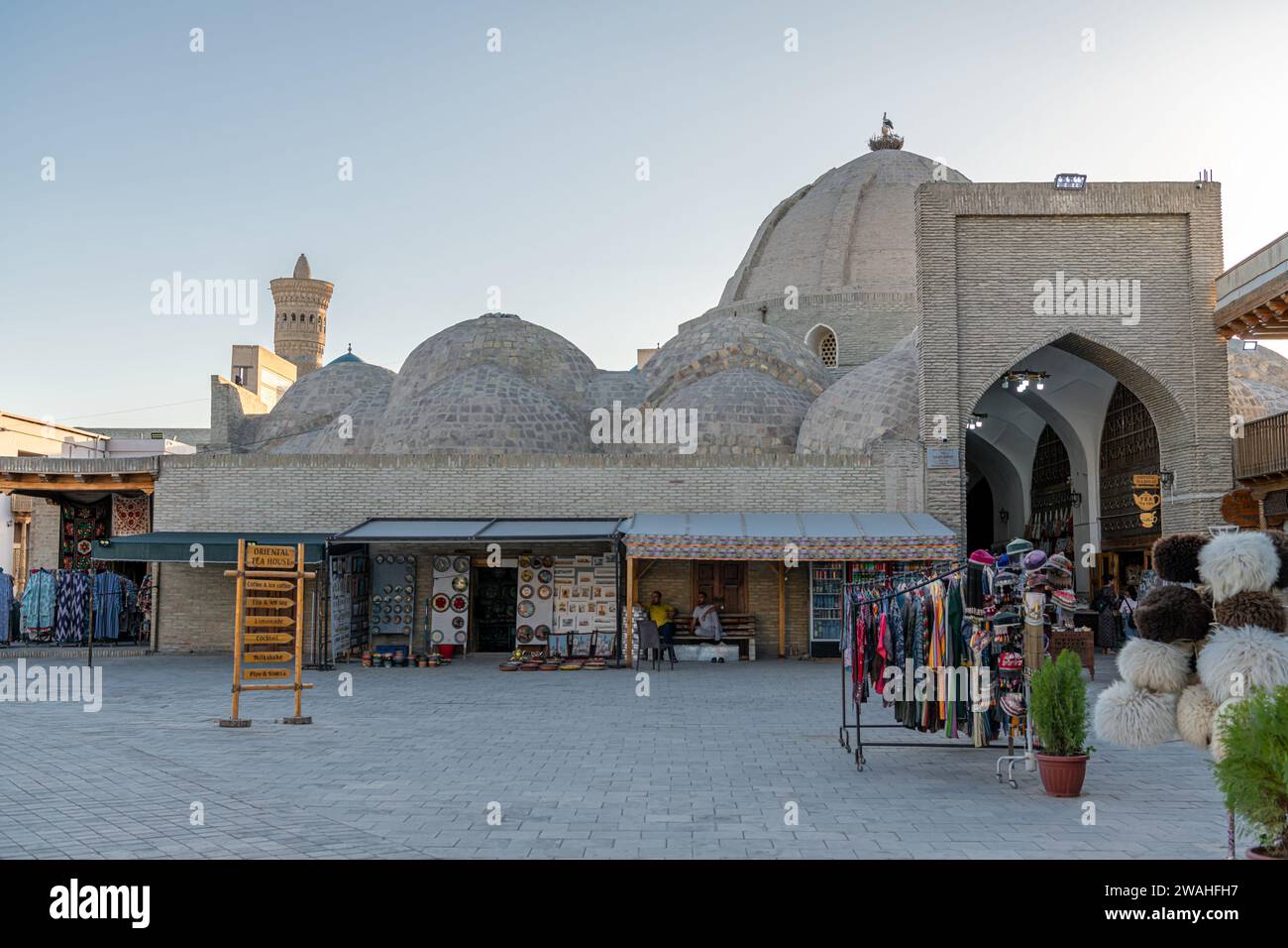 JUNE 28th, 2023, BUKHARA, UZBEKISTAN: Main building of Toqi Sarrofon ...