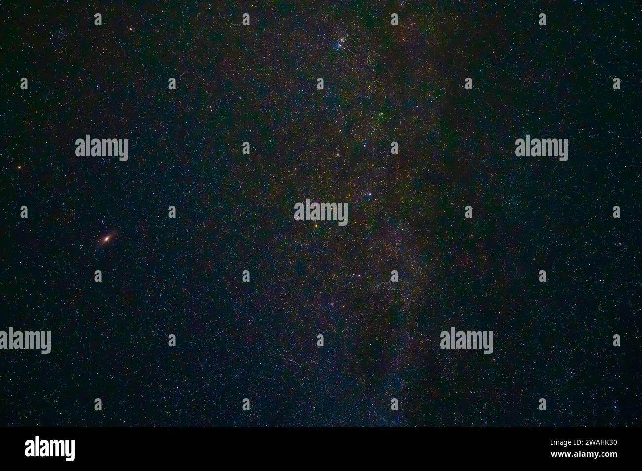 background with night starry sky with milky way and bright stars Stock ...