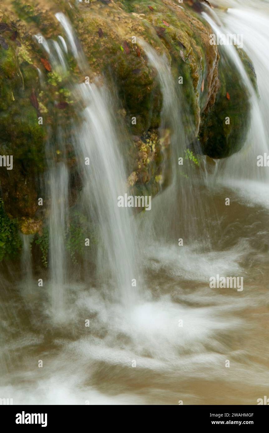 Doeskin Branch Creek falls, Doeskin Ranch Unit-Balcones Canyonlands ...
