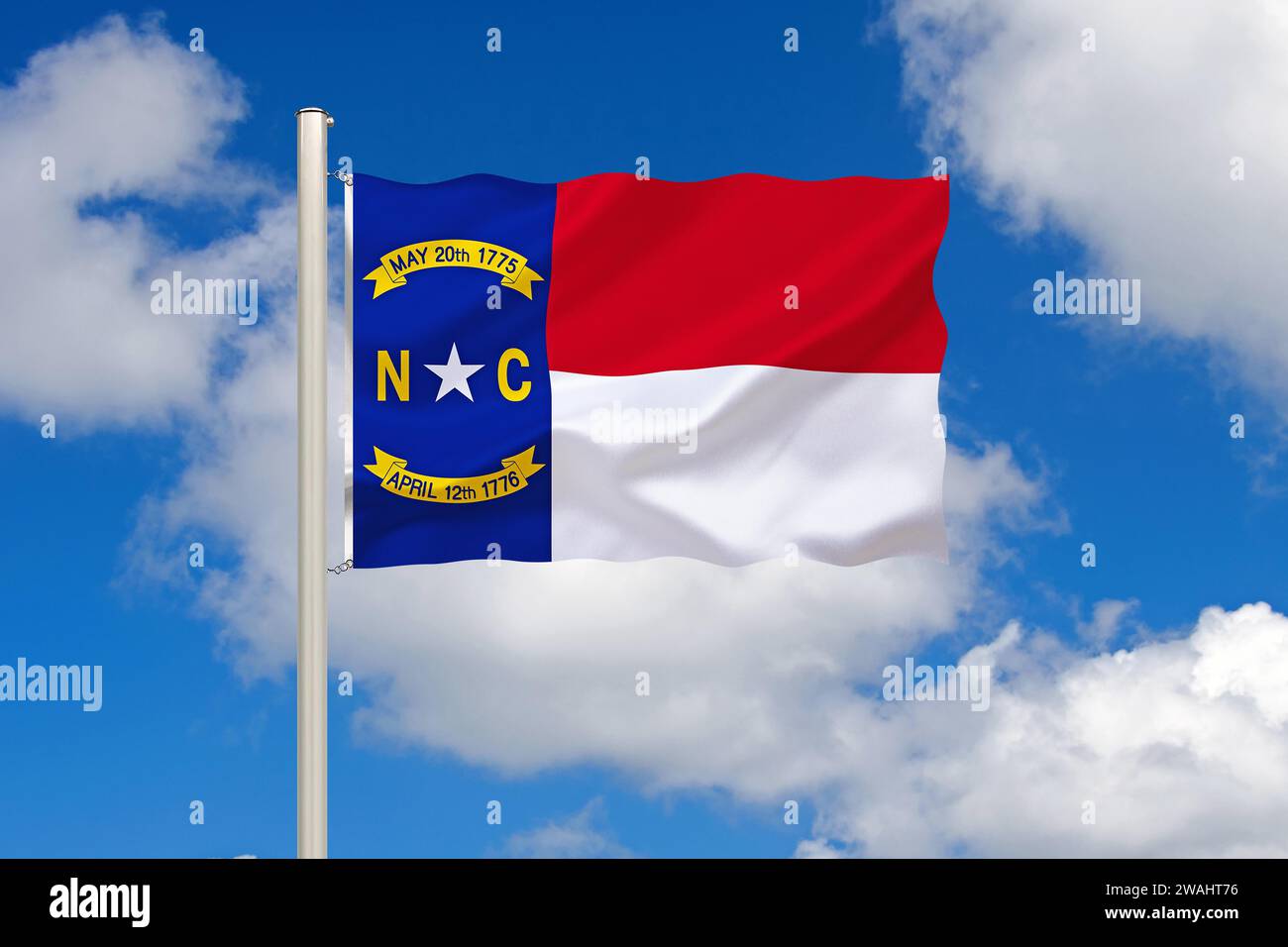 The flag of North Carolina, Studio Stock Photo - Alamy