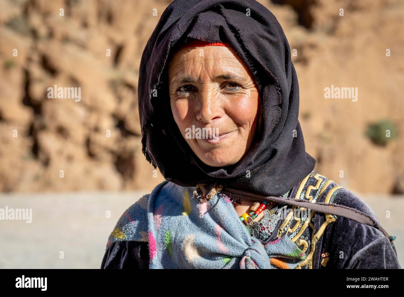 Portrait, Berber woman, traditional clothing, Morocco Stock Photo Alamy