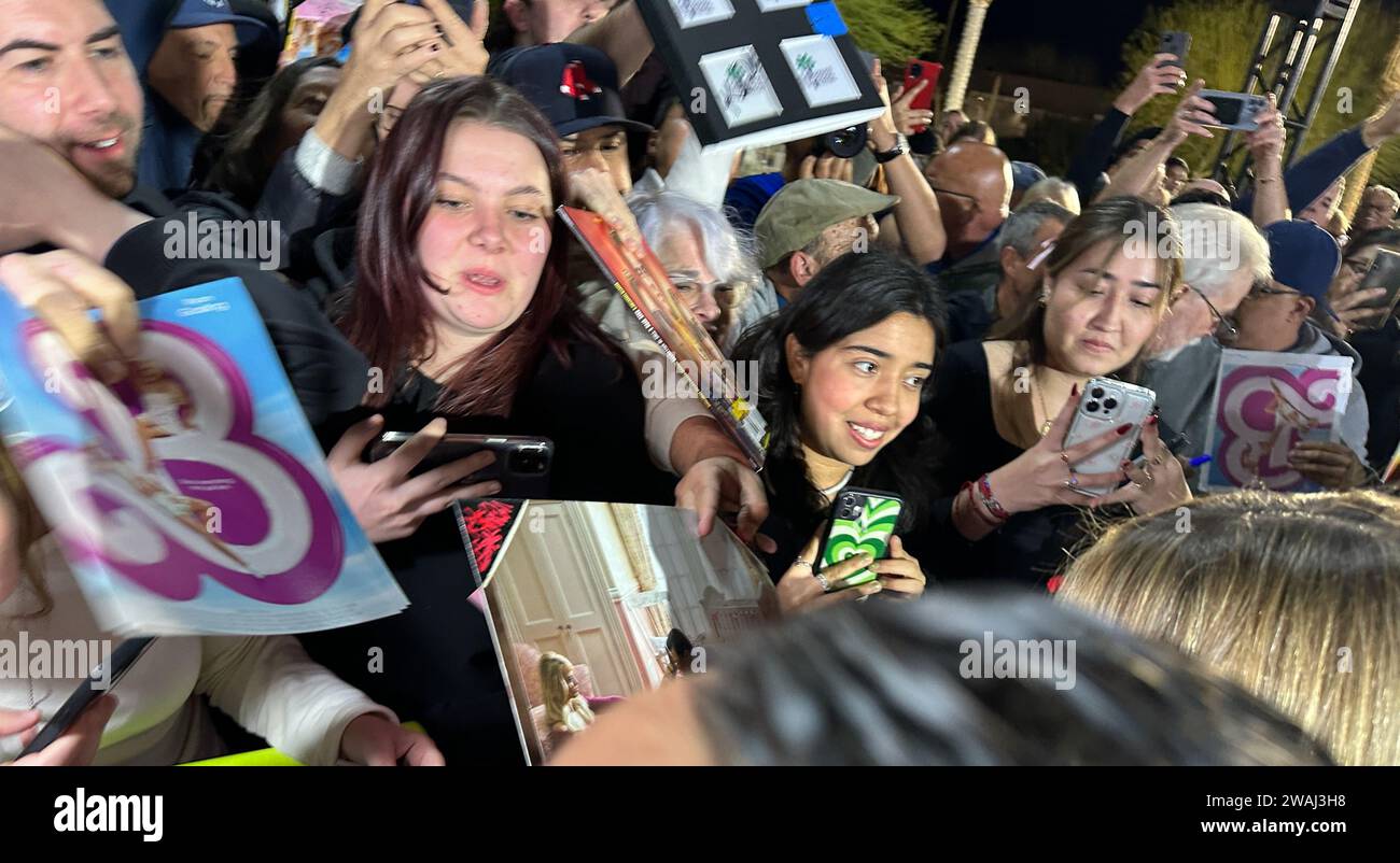 Palm Springs, California, U.S.A. 4th Jan, 2024. Margot Robbie signs