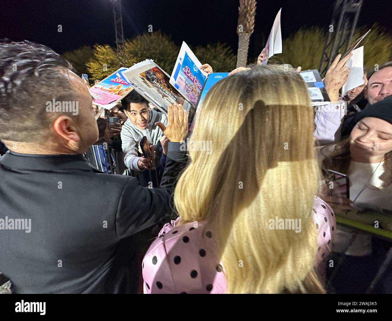 Palm Springs, California, U.S.A. 4th Jan, 2024. Margot Robbie signs