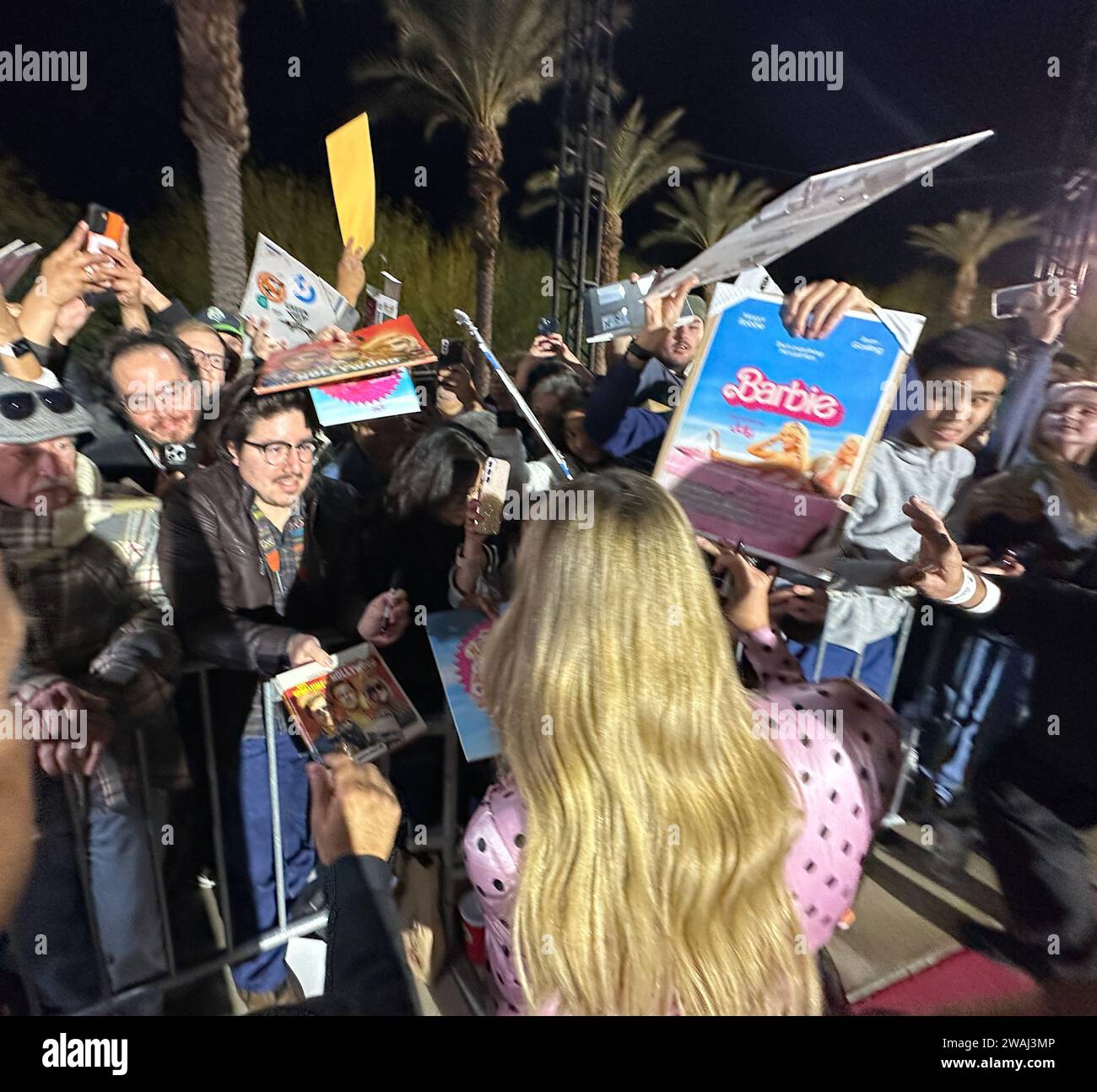 Palm Springs, California, U.S.A. 4th Jan, 2024. Margot Robbie signs