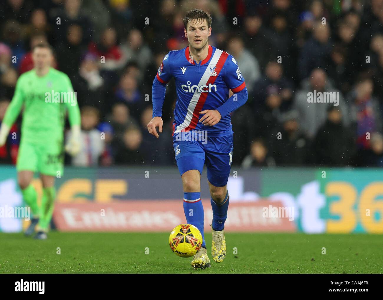 London, UK. 4th Jan, 2024. Joachim Andersen of Crystal Palace during the The FA Cup match at Selhurst Park, London. Picture credit should read: Paul Terry/Sportimage Credit: Sportimage Ltd/Alamy Live News Stock Photo