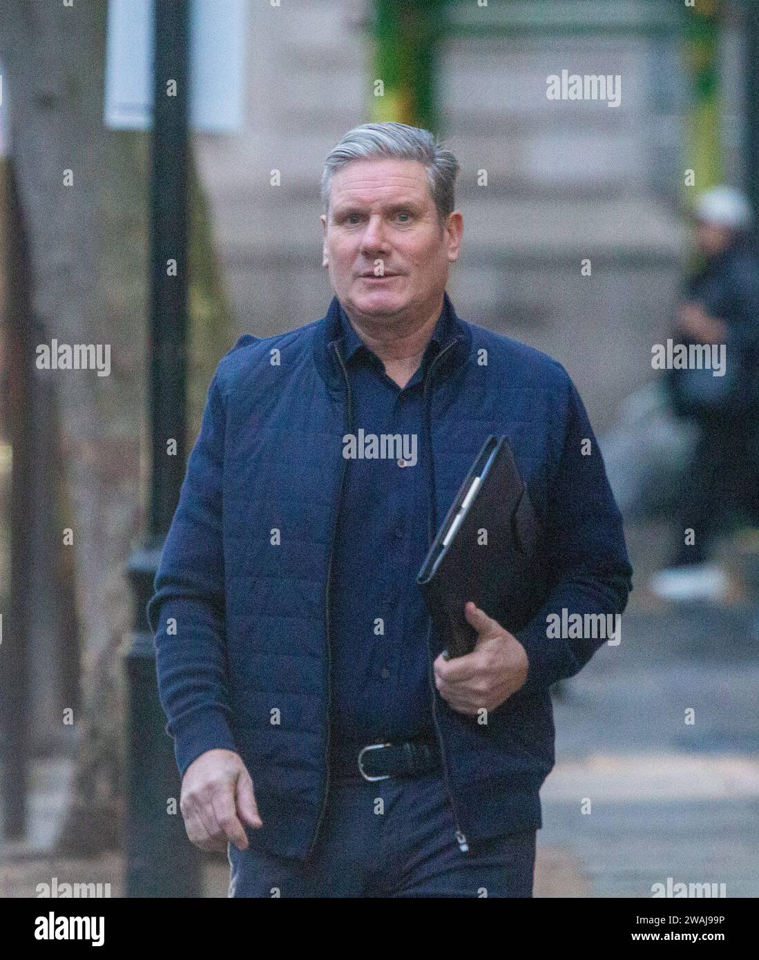 London England UK 5th Jan 2024 Labour Leader KEIR STARMER Is Seen   London England Uk 5th Jan 2024 Labour Leader Keir Starmer Is Seen In Westminster As He Appears On Nick Ferrari Show Credit Image Tayfun Salcizuma Press Wire Editorial Usage Only! Not For Commercial Usage! 2WAJ99P 