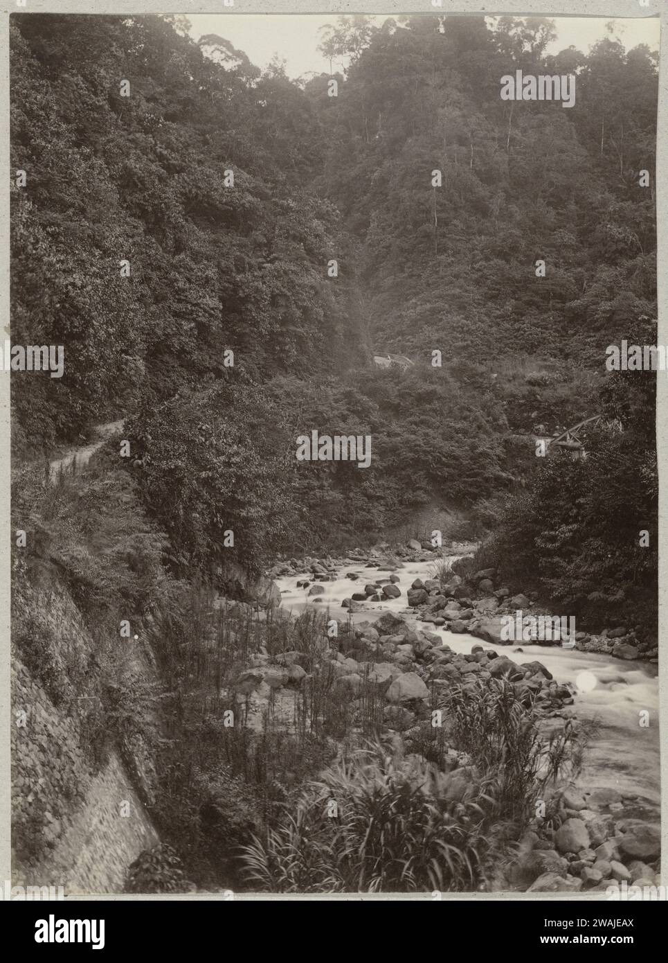 River through the Anai gorge in Sumatra, 1891 - 1912 photograph Sumatra ...