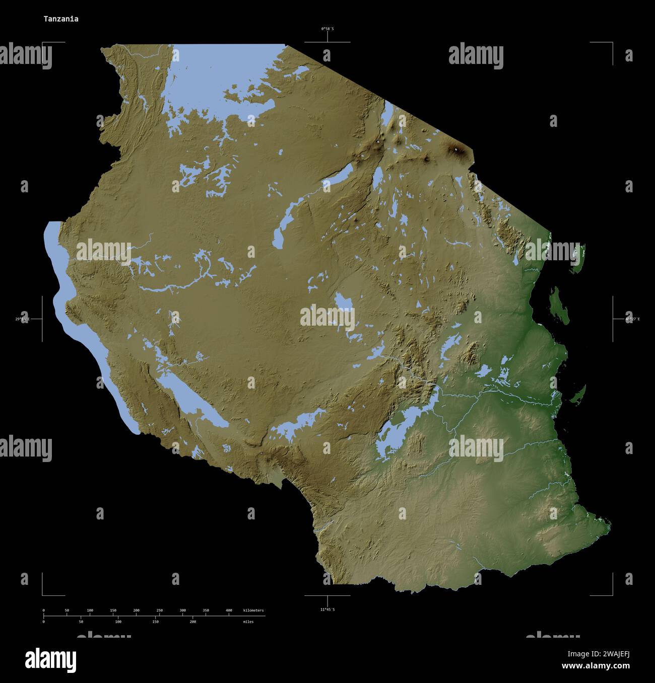 Shape of a Pale colored elevation map with lakes and rivers of the ...