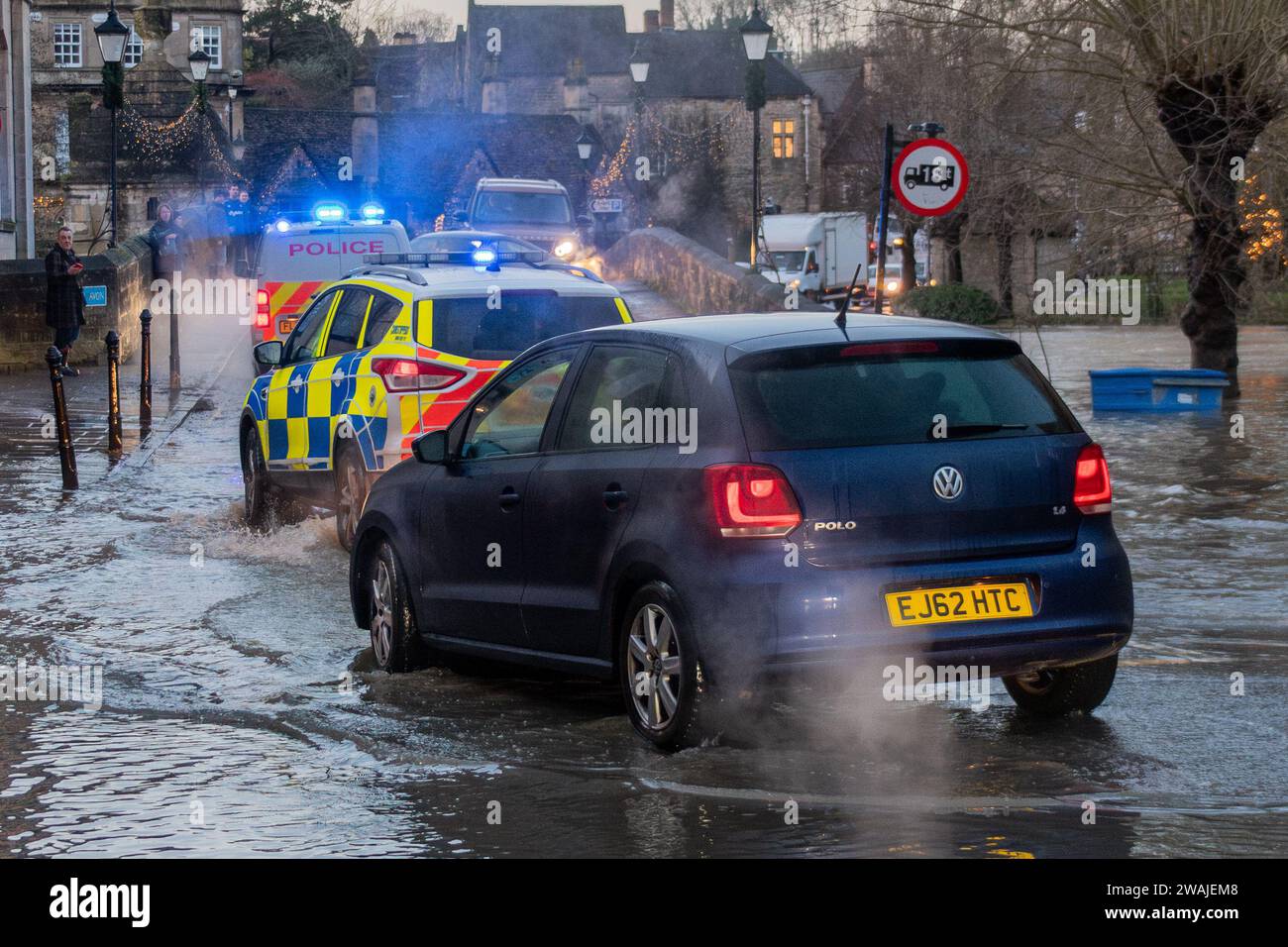 Bradford on Avon, Wiltshire, UK, 5th January 2024, Second police