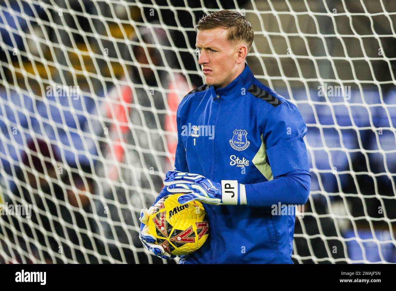 Everton Goalkeeper Jordan Pickford During The Crystal Palace FC V 