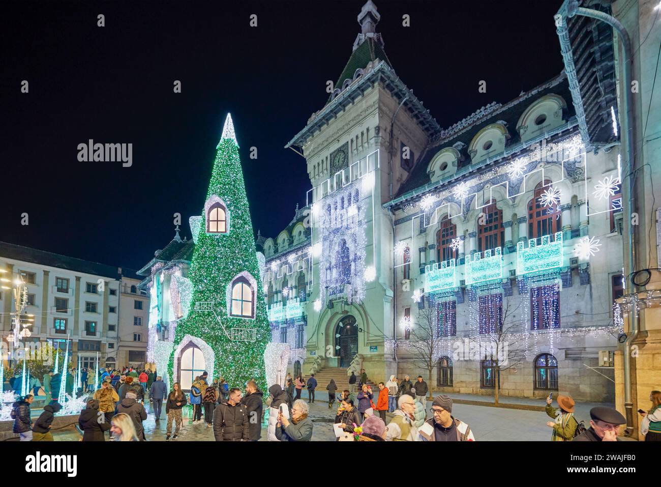 Craiova Romania 02 January 2024. Images from the Christmas fair in the City of Craiova Romania