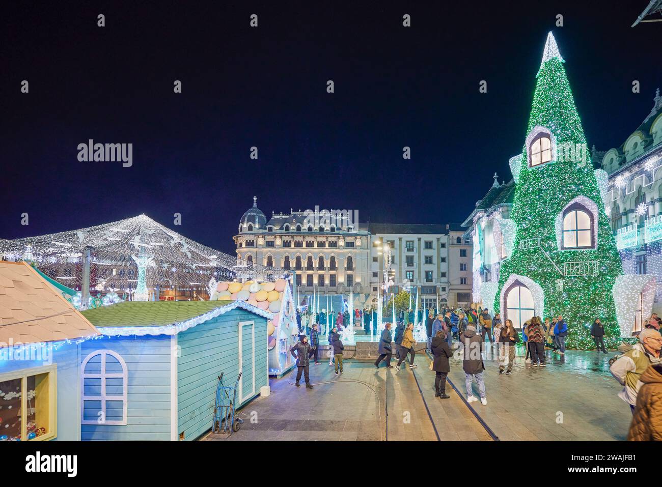 Craiova Romania 02 January 2024. Images from the Christmas fair in the