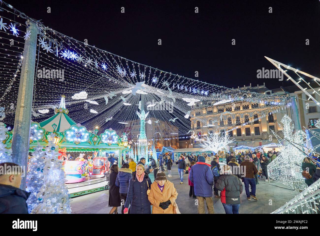 Craiova Romania 02 January 2024. Images from the Christmas fair in the