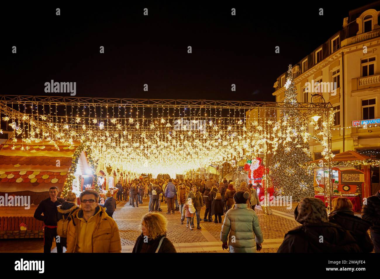 Craiova Romania 02 January 2024. Images from the Christmas fair in the City of Craiova Romania