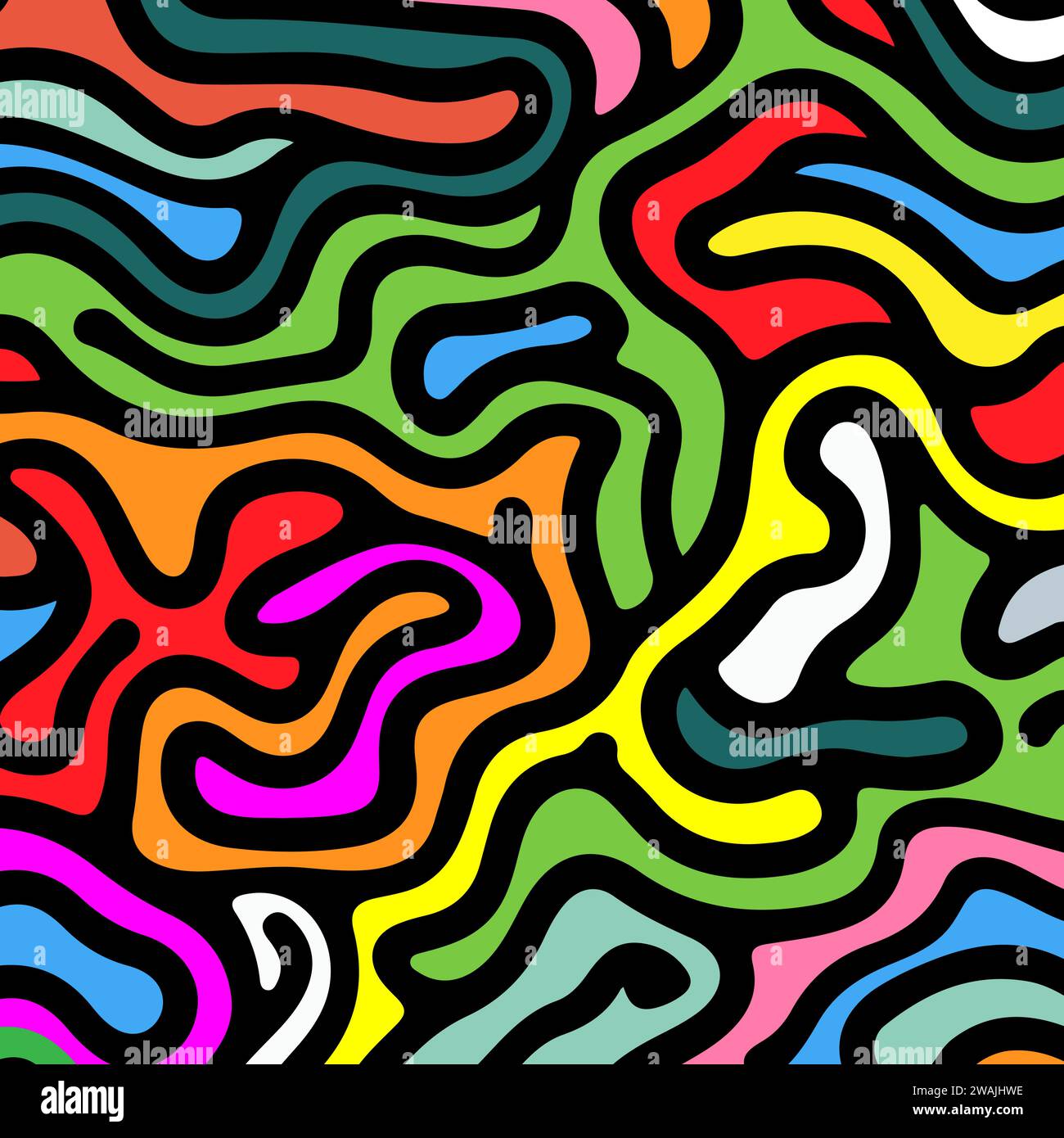 Abstract colourful swirl style pattern design background Stock Vector ...