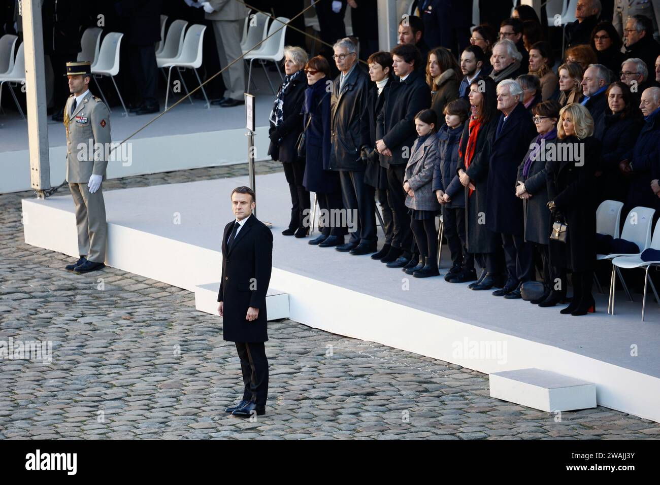 Paris, France. 05th Jan, 2024. French President Emmanuel Macron