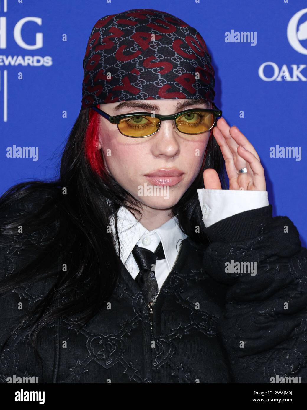 Palm Springs, United States. 04th Jan, 2024. PALM SPRINGS, RIVERSIDE COUNTY, CALIFORNIA, USA - JANUARY 04: Billie Eilish arrives at the 35th Annual Palm Springs International Film Festival Film Awards held at the Palm Springs Convention Center on January 4, 2024 in Palm Springs, Riverside County, California, United States. (Photo by Xavier Collin/Image Press Agency) Credit: Image Press Agency/Alamy Live News Stock Photo