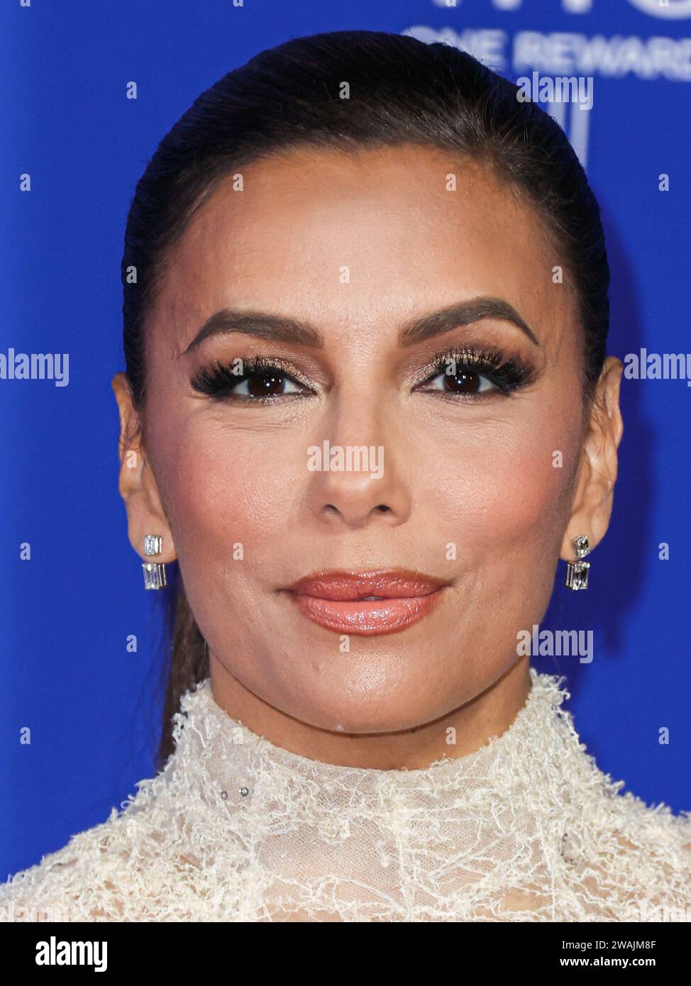 PALM SPRINGS, RIVERSIDE COUNTY, CALIFORNIA, USA - JANUARY 04: Eva Longoria arrives at the 35th Annual Palm Springs International Film Festival Film Awards held at the Palm Springs Convention Center on January 4, 2024 in Palm Springs, Riverside County, California, United States. (Photo by Xavier Collin/Image Press Agency) Stock Photo