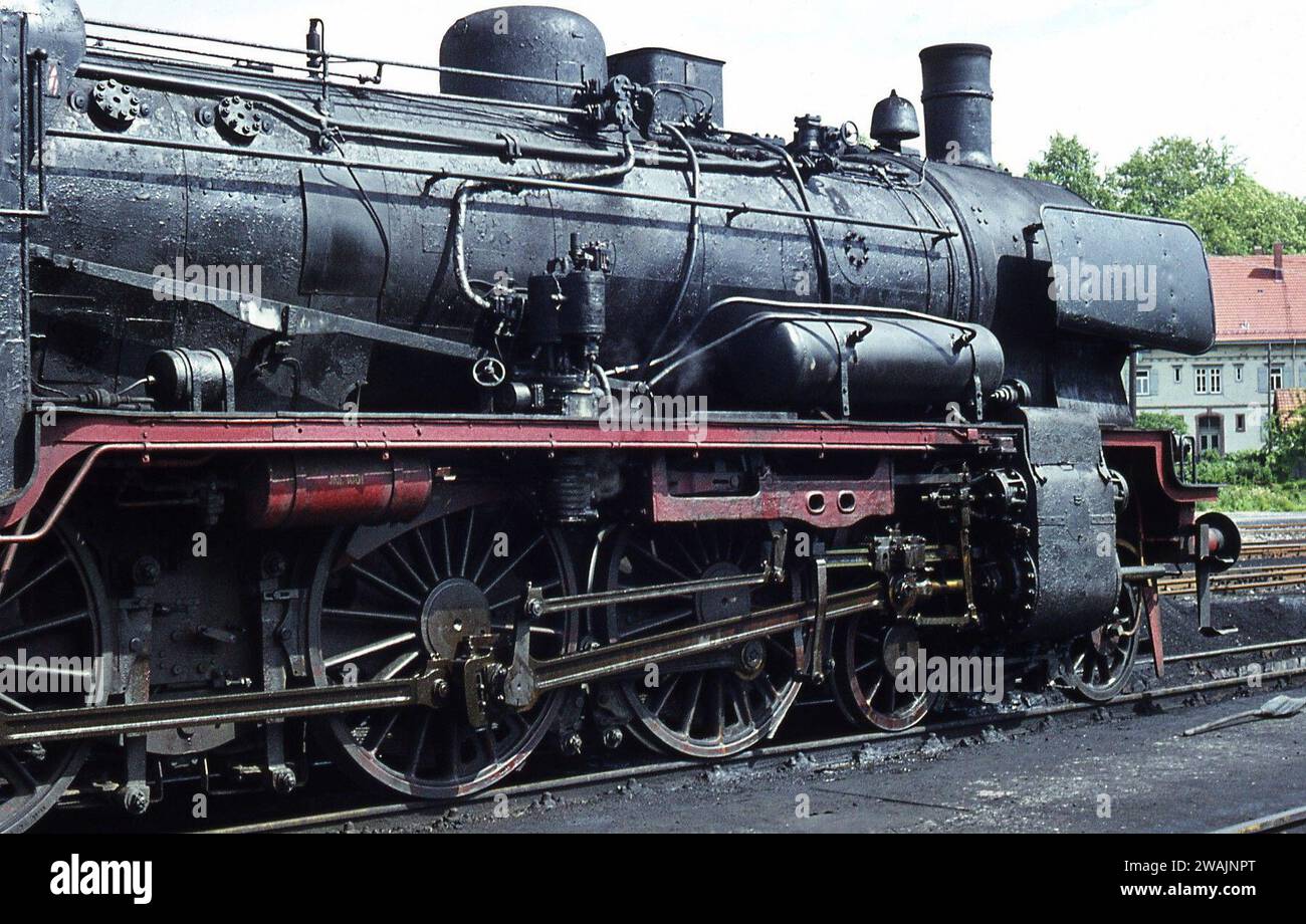 Photographimg steam engines at work in France/West Germany June/July