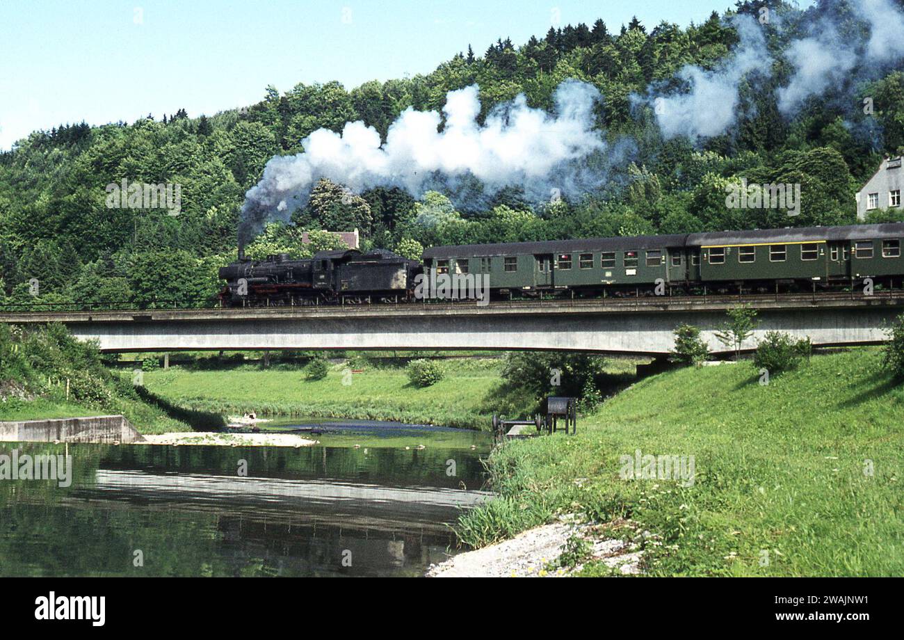 Photographimg steam engines at work in France/West Germany June/July