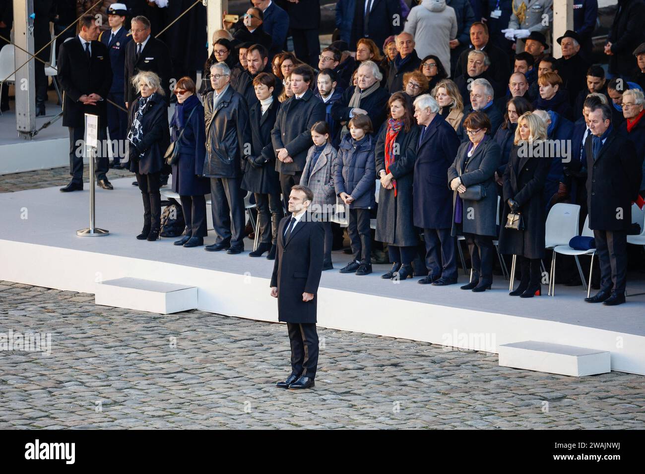 Paris, France. 05th Jan, 2024. French President Emmanuel Macron