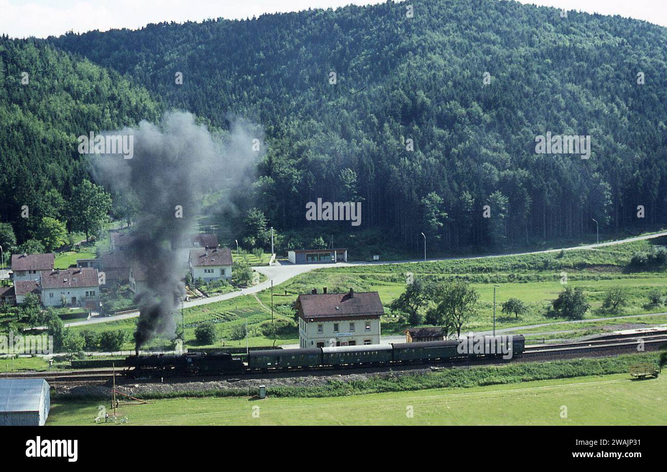 Photographimg steam engines at work in France/West Germany June/July
