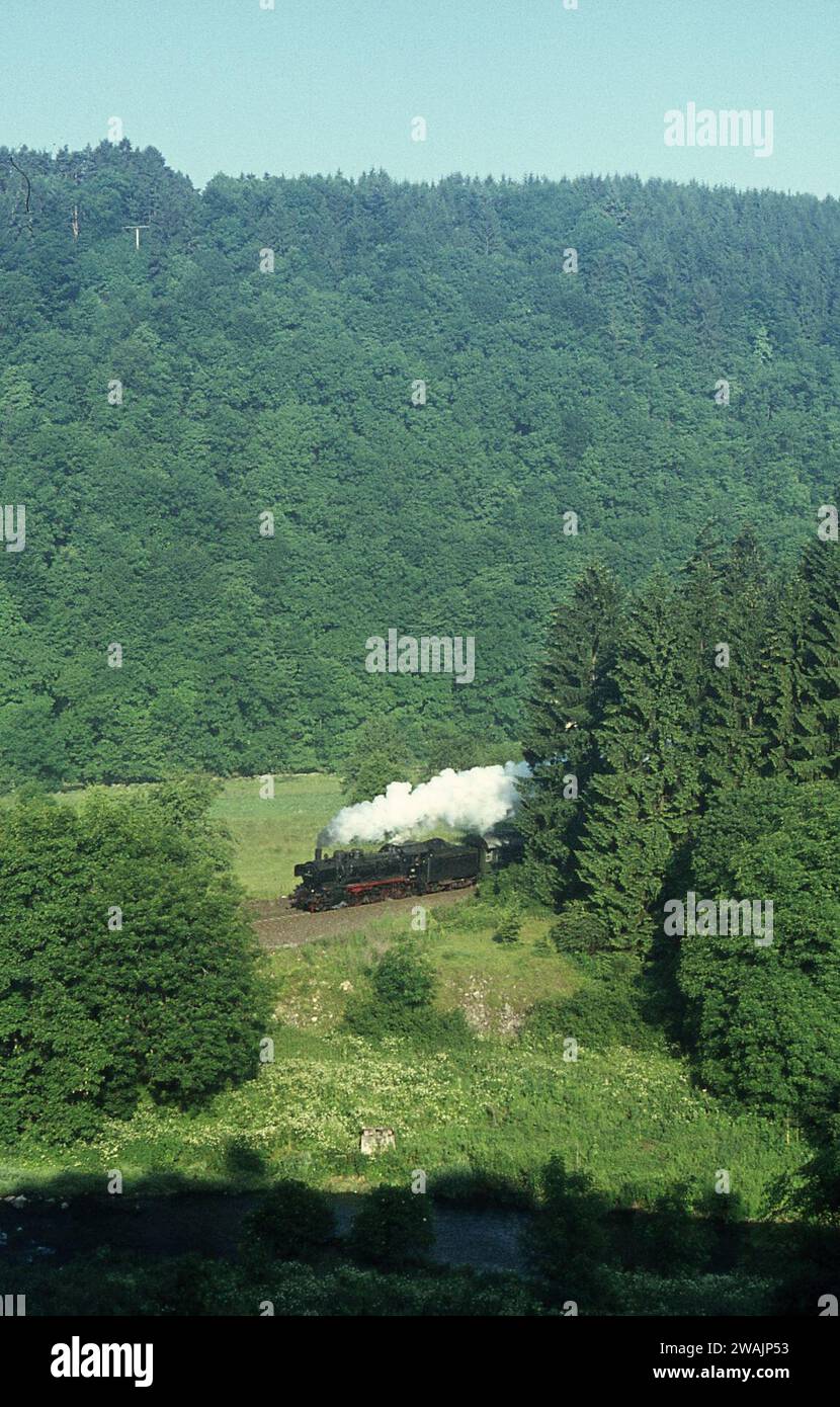 Photographimg steam engines at work in France/West Germany June/July