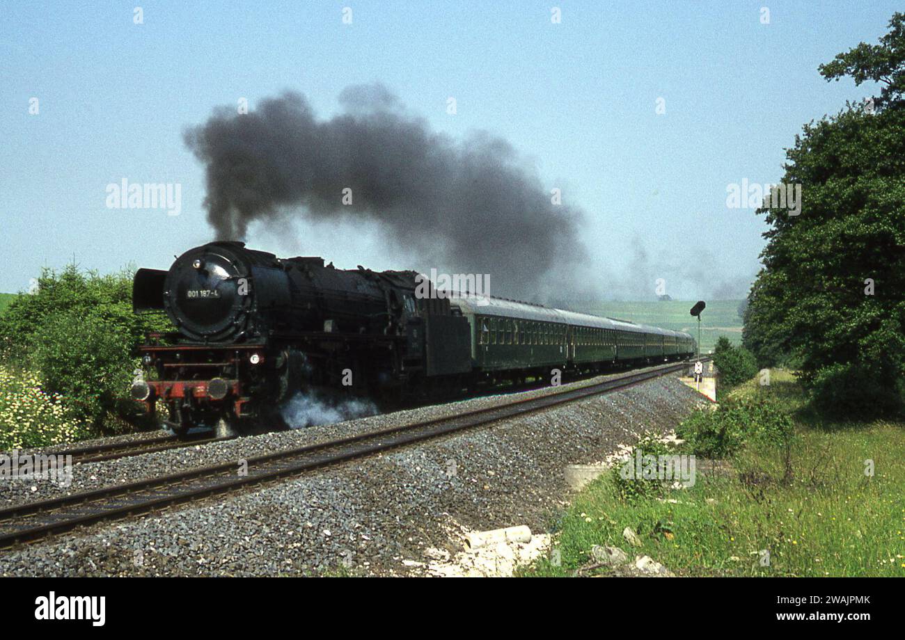 Photographimg steam engines at work in France/West Germany June/July