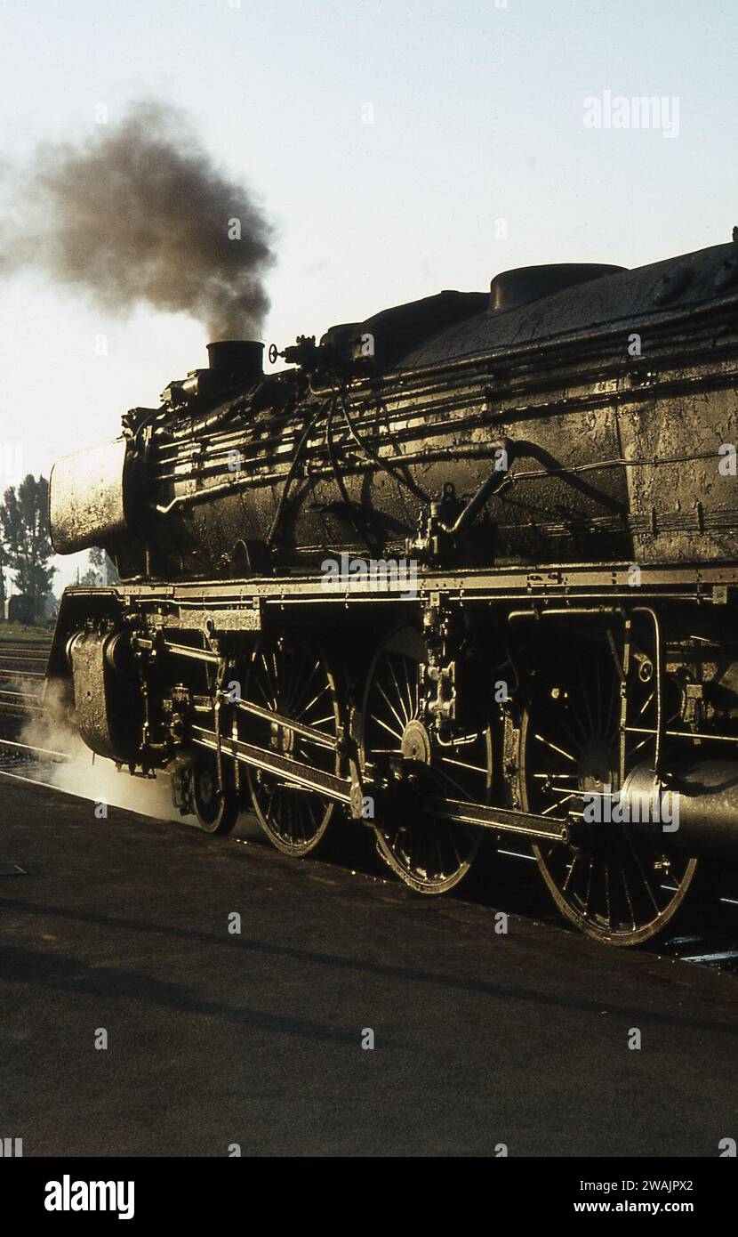 Photographimg steam engines at work in France/West Germany June/July