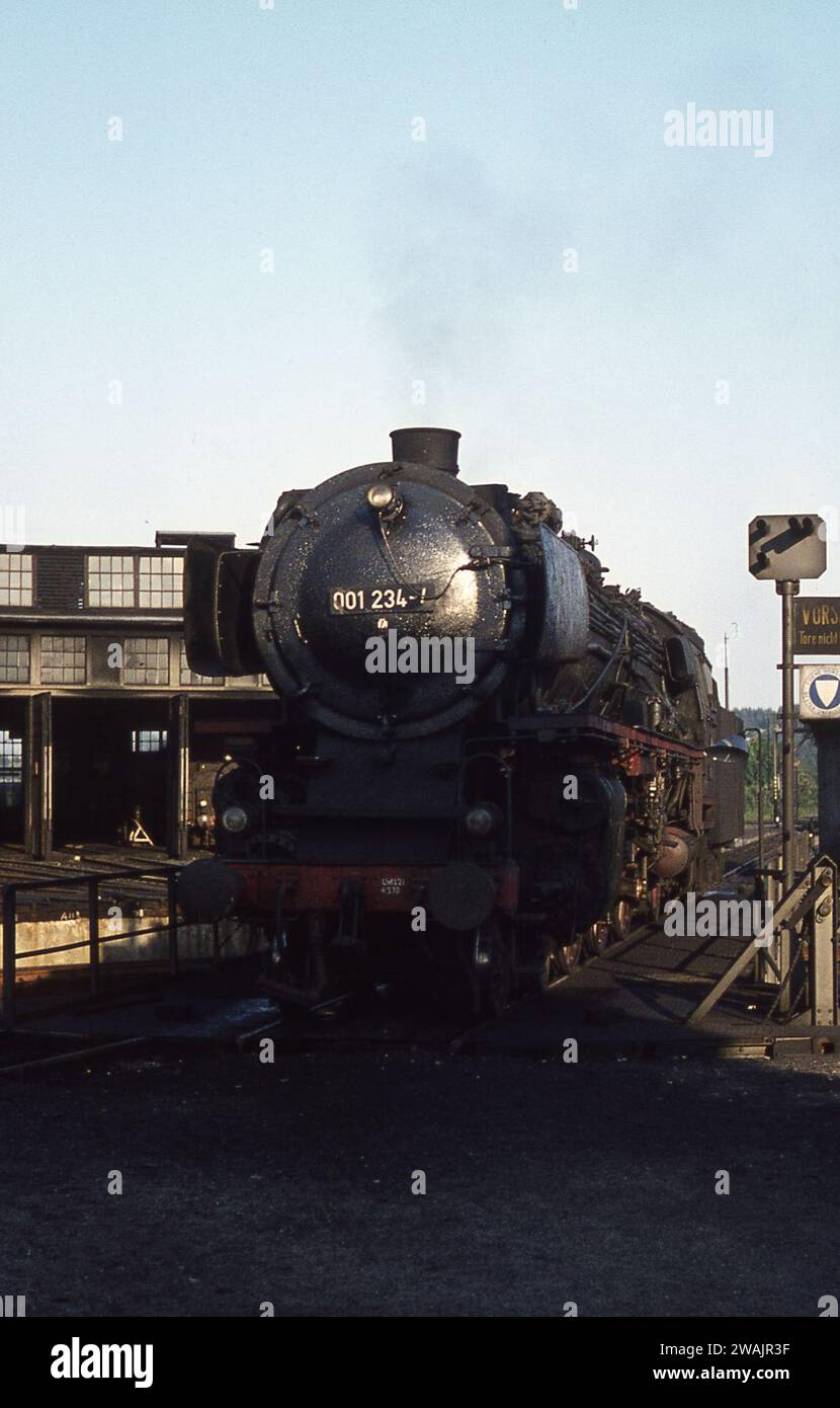 Photographimg steam engines at work in France/West Germany June/July