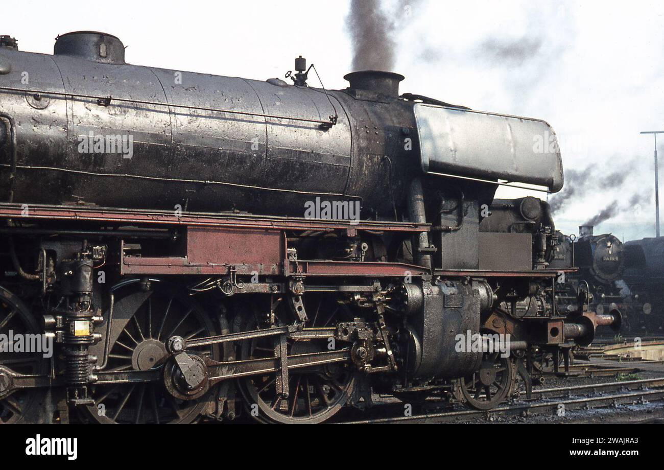 Photographimg steam engines at work in France/West Germany June/July