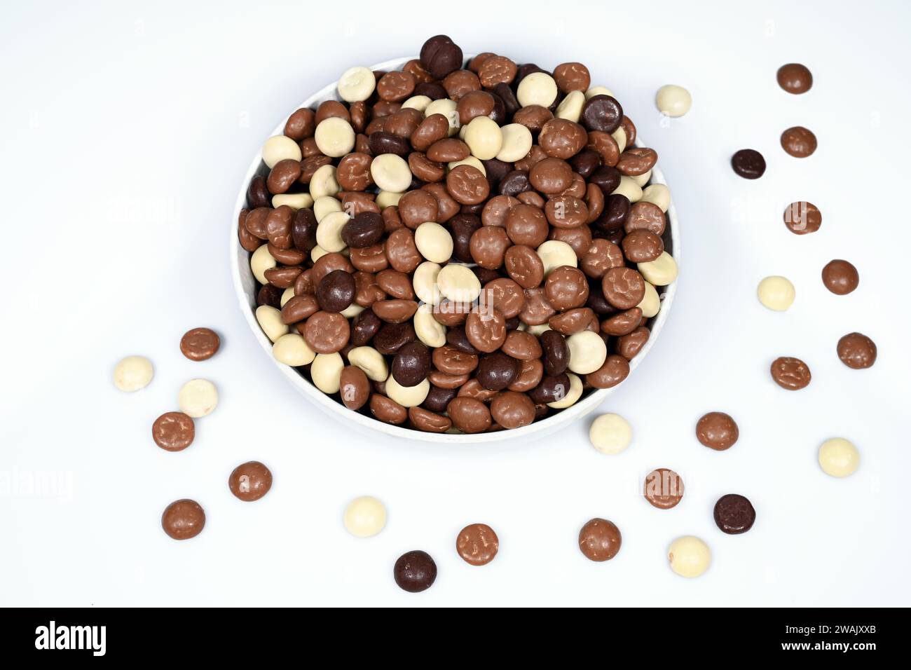 Chocolate pepernoten Stock Photo