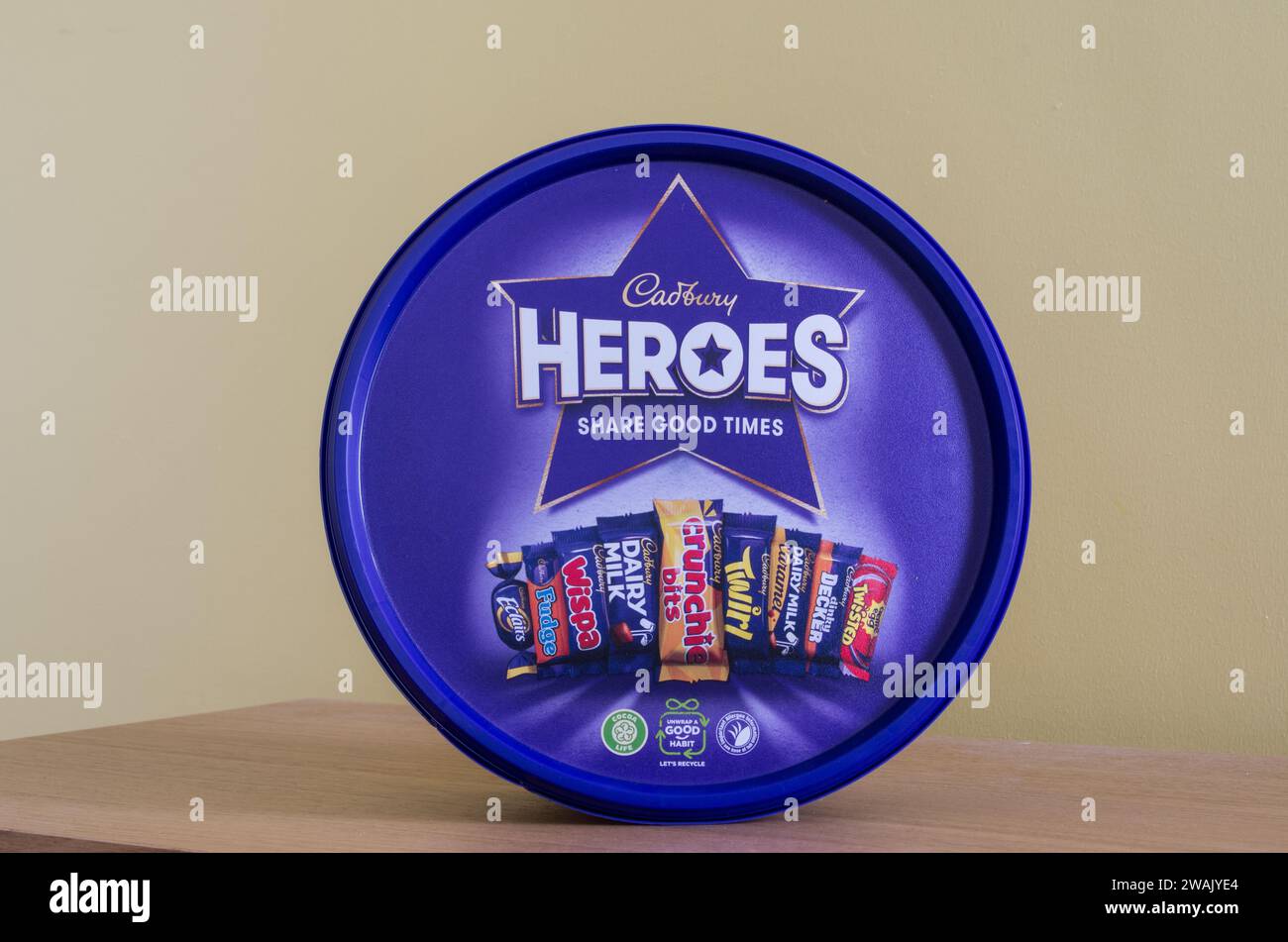 Tub of Cadbury's Heroes, UK Stock Photo Alamy
