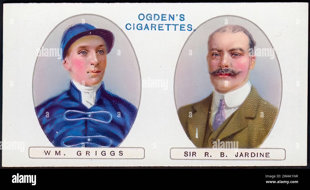 Sir R.B.Jardine Jockey William Griggs - Vintage Cigarette Card ...