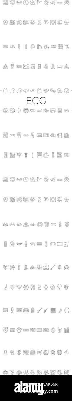 egg chicken hen food farm icons set vector Stock Vector Image & Art - Alamy