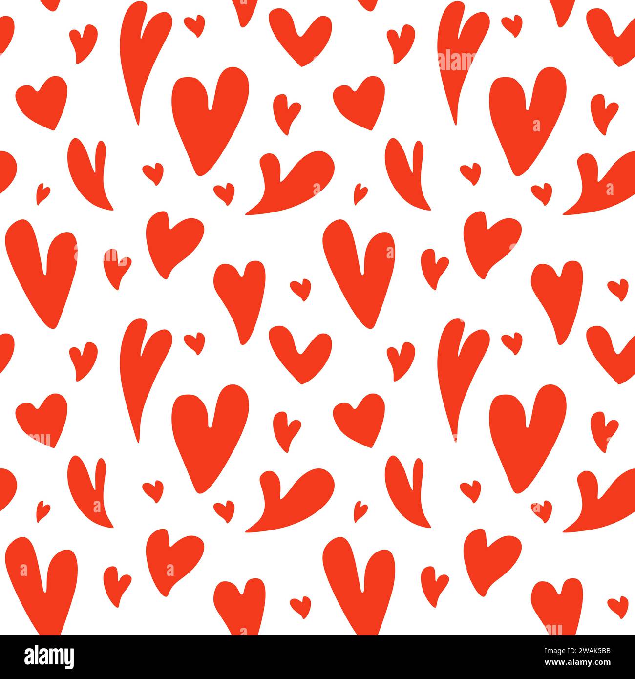 Heart shapes seamless pattern Vector Image Stock Vector