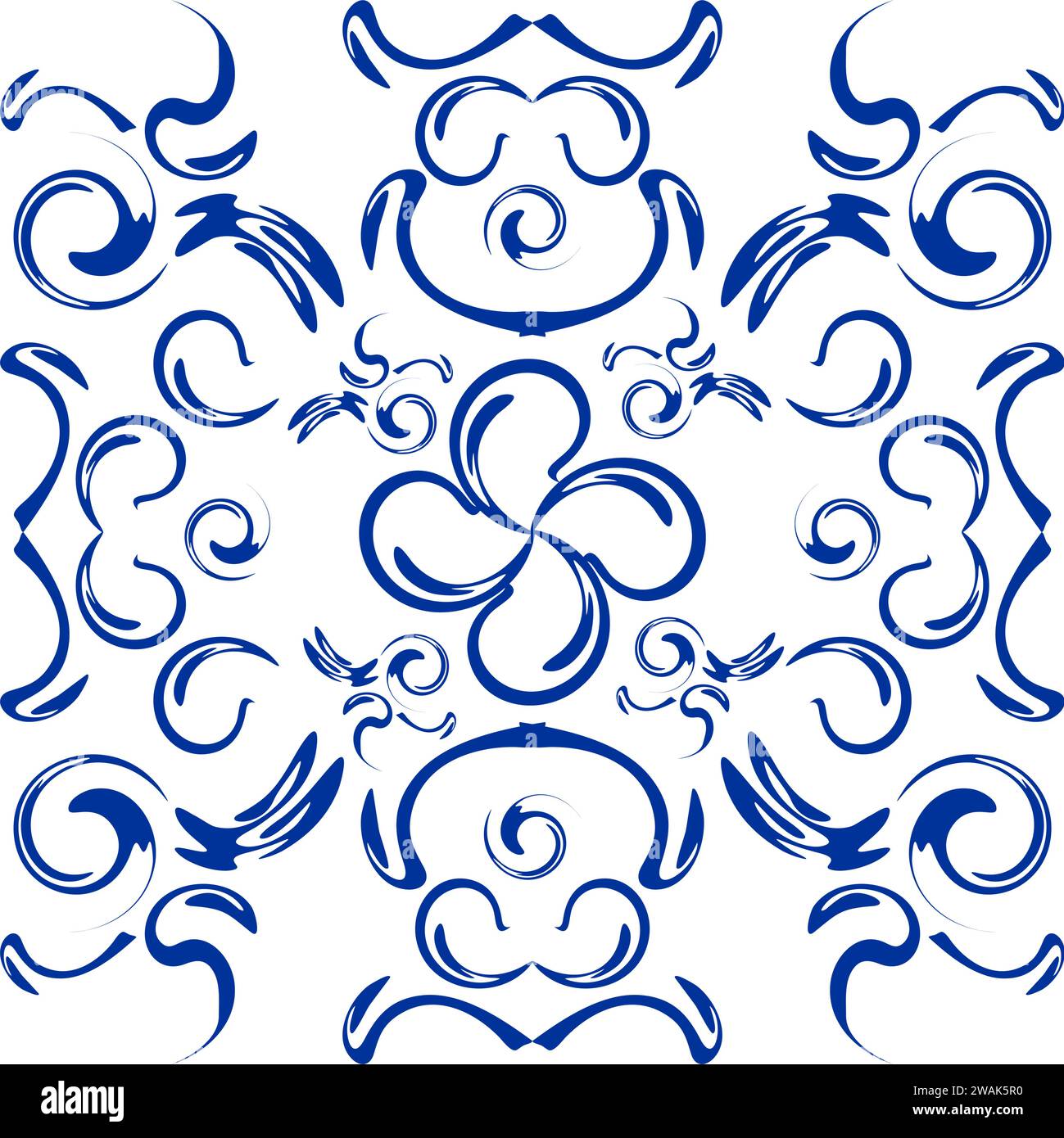 abstract mexican art talavera mosaic illustration in vector format ...