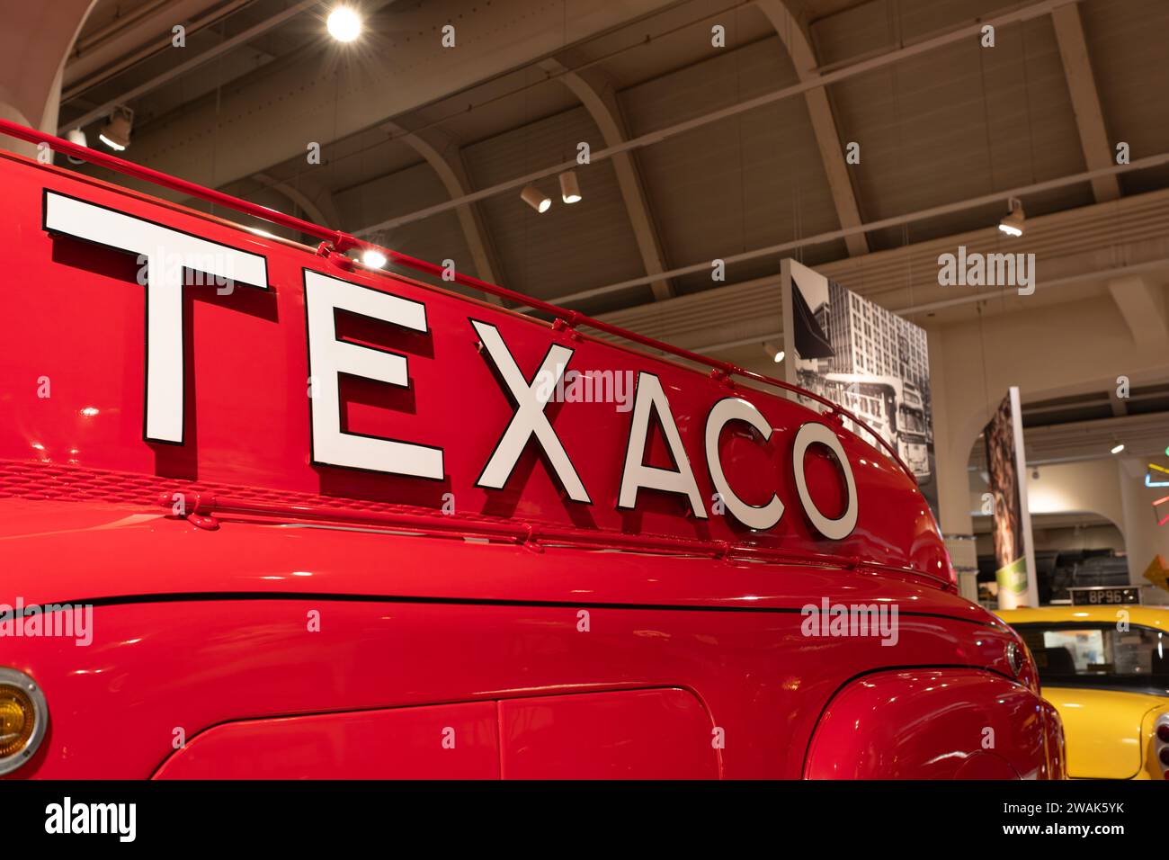 1939 Dodge Airflow Texaco tank truck on display at The Henry Ford