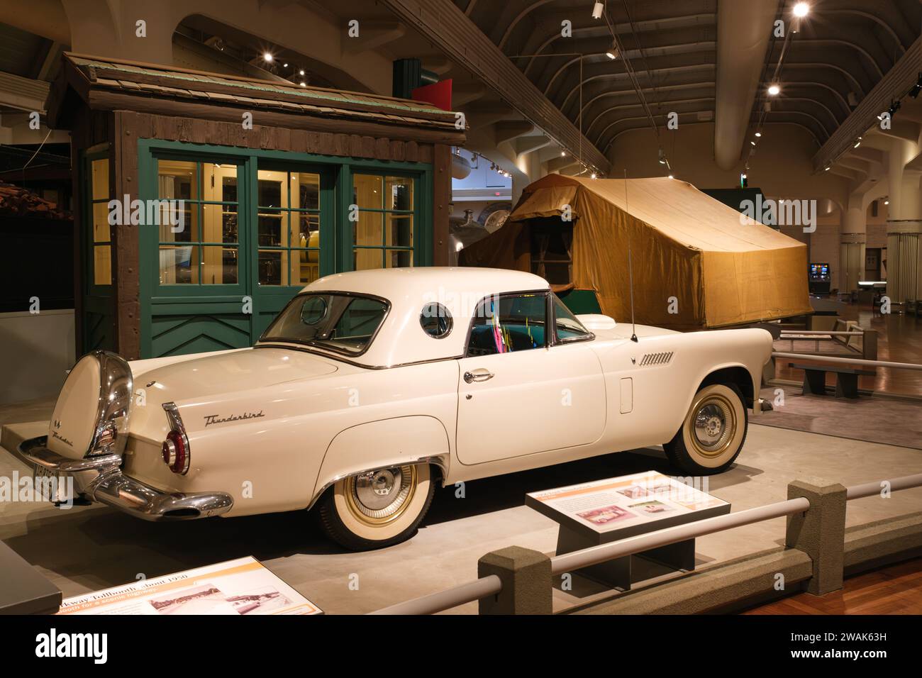 1956 Ford Thunderbird on display at The Henry Ford Museum of American Innovation, Dearborn Michigan USA Stock Photo