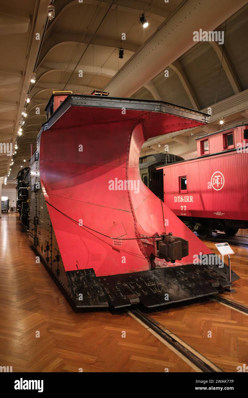1923 Canadian Pacific Railway snowplow, on display at The Henry Ford